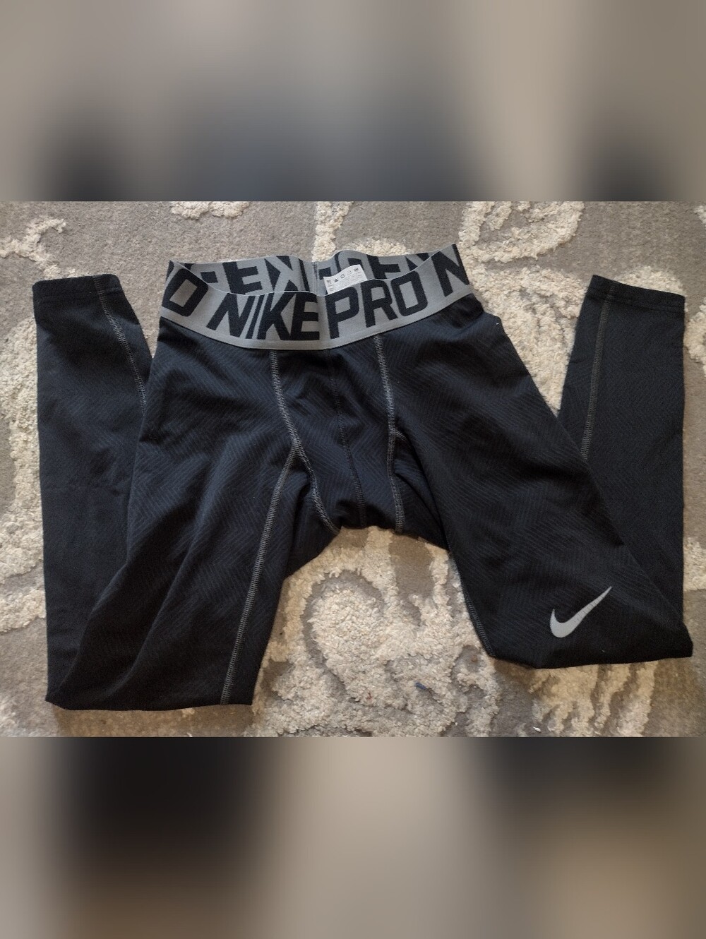 Nike Pro Black Compression Runners Leggings
